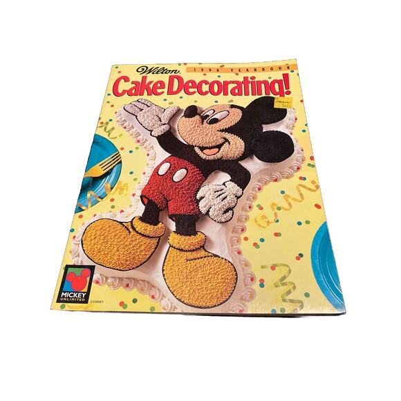 Wilton Mickey Mouse Unlimited Cake Decorating 1996 Yearbook Magazine Disney - Picture 1 of 7
